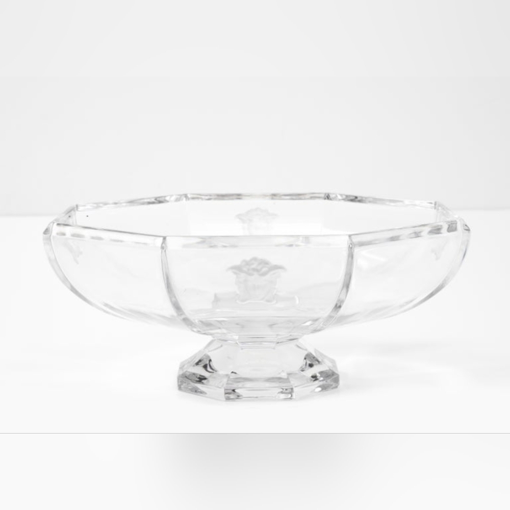 Versace Crystal Clear Glass Bowl
